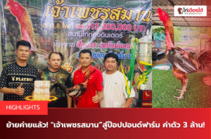 ย้ายค่ายแล้ว! เจ้าเพชรสมาน” สู่ป๊อปปอนด์ฟาร์ม ค่าตัว 3 ล้าน