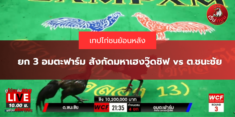 ยก 3 อมตะฟาร์ม สังกัดมหาเฮงวู๊ดชิฟ vs ต.ชนะชัย