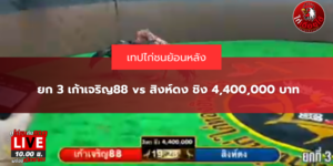 ยก 3 เก้าเจริญ88 vs สิงห์ดง ชิง 4,400,000 บาท
