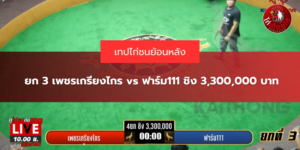 ยก 3 เพชรเกรียงไกร vs ฟาร์ม111 ชิง 3,300,000 บาท